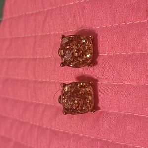 Gold Glitter Studs
